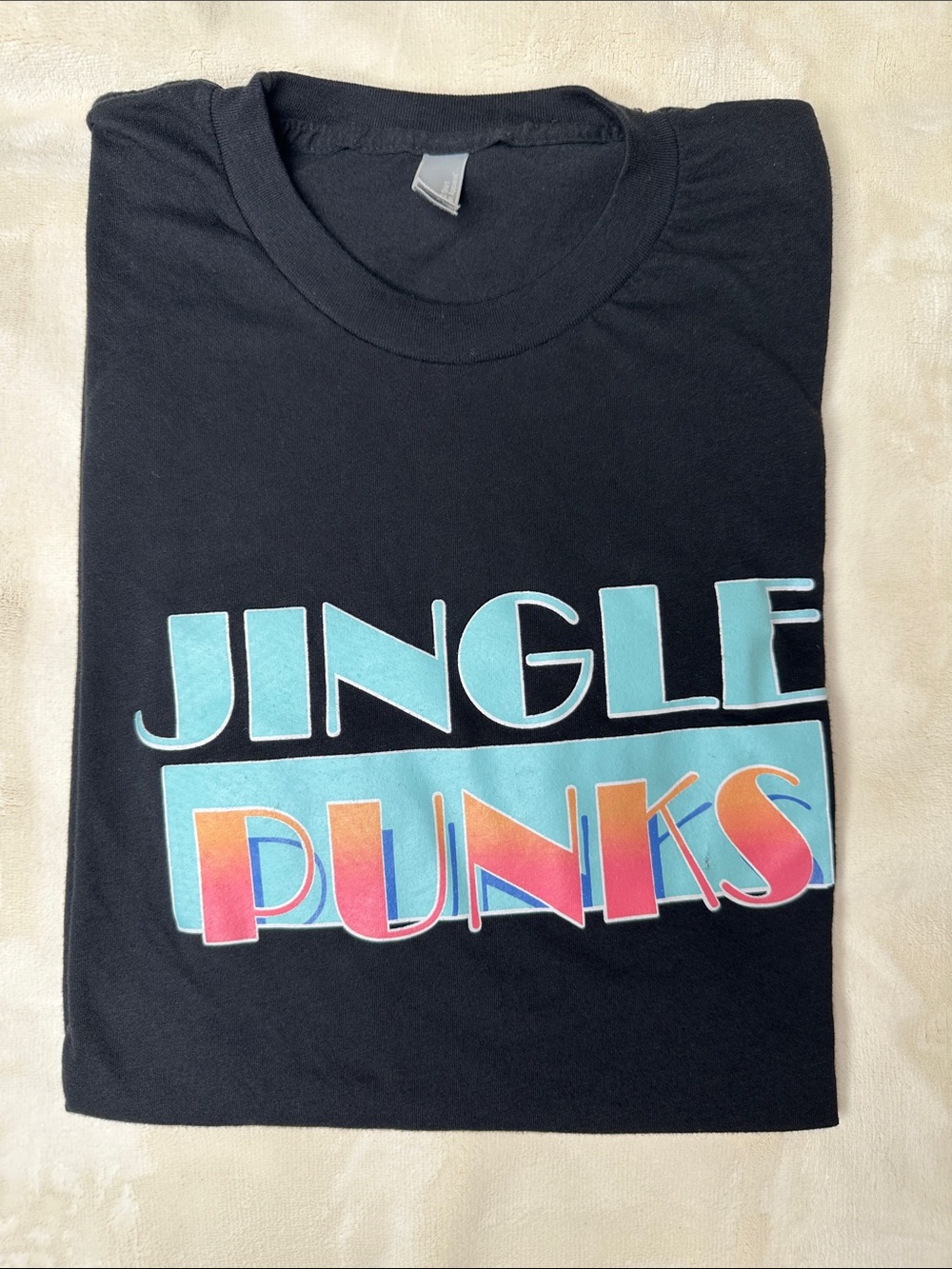 American Apparel Black Graphic Tee/Jungle Punks